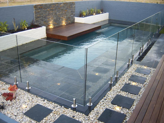 pool frameless glass balustrade system