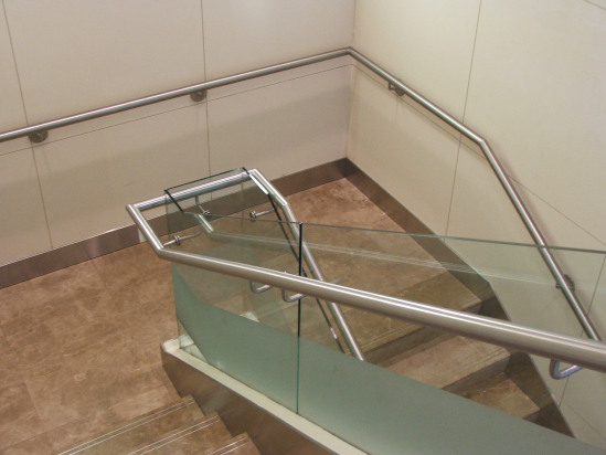 side wall handrail staircase